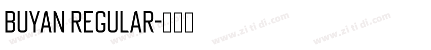 Buyan Regular字体转换